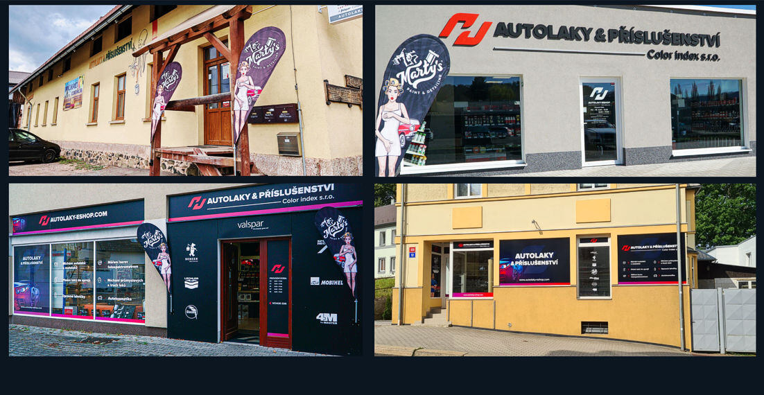 Navštivte naše prodejny na čtyřech místech České republiky.