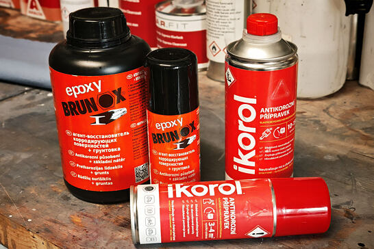 Rozdíl mezi odrezovači Ikorol a Brunox Epoxy