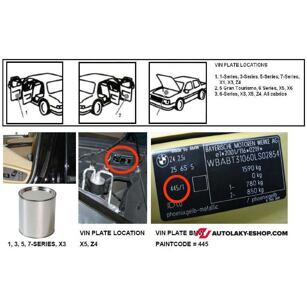 Autolak do pistole BMW A57 FELGEN BRILLANT LINE MET