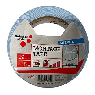 Schuller Bílá oboustranná lepící páska 19mm x 5m