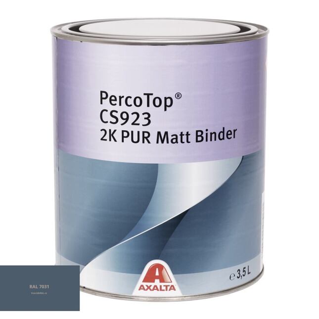 Matná polyuretanová 2K barva Axalta PercoTop MATT RAL 7031