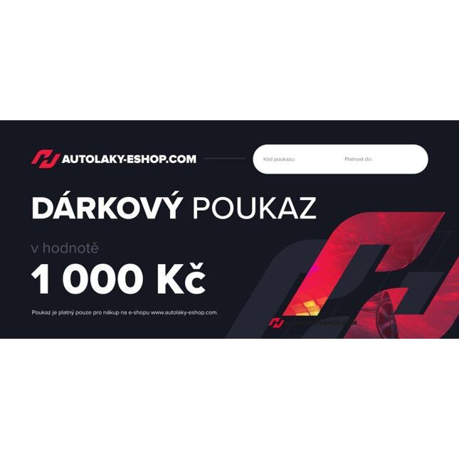 Dárkový poukaz 1000 Kč
