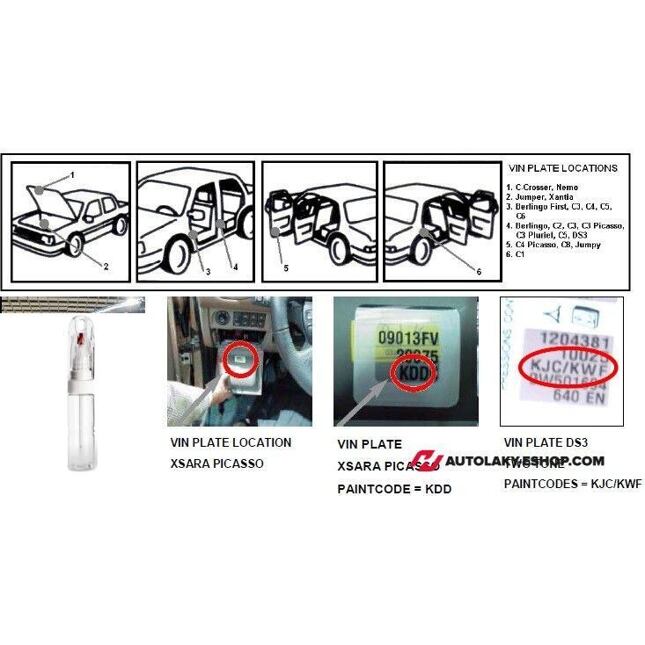 Opravná tužka Citroen ENZ Curcuma