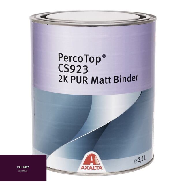 Matná polyuretanová 2K barva Axalta PercoTop MATT RAL 4007