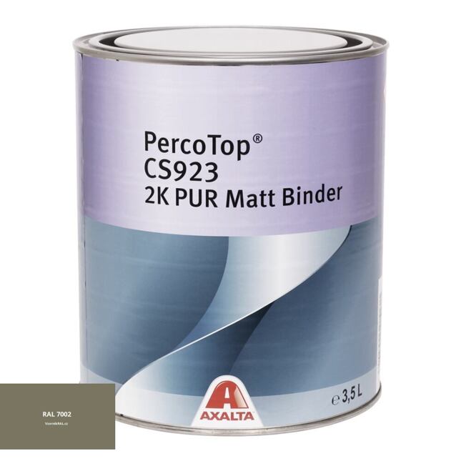 Matná polyuretanová 2K barva Axalta PercoTop MATT RAL 7002