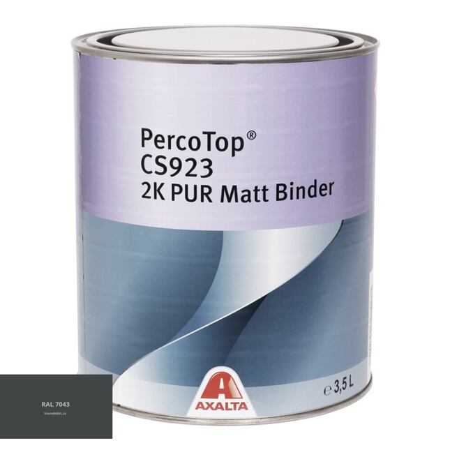 Matná polyuretanová 2K barva Axalta PercoTop MATT RAL 7043