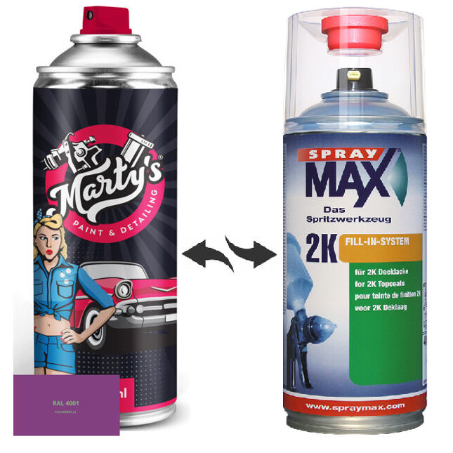 Barva ve spreji RAL 4001