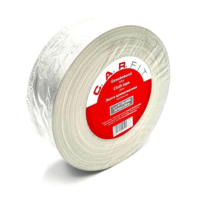 C.A.R.Fit Duct tape Neprobrusná "americká" páska Stříbrná 50mm x 50m