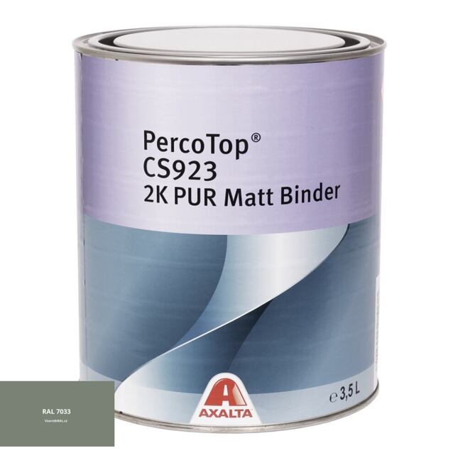 Matná polyuretanová 2K barva Axalta PercoTop MATT RAL 7033