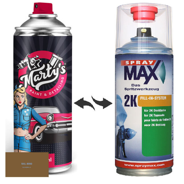 Barva ve spreji RAL 8000