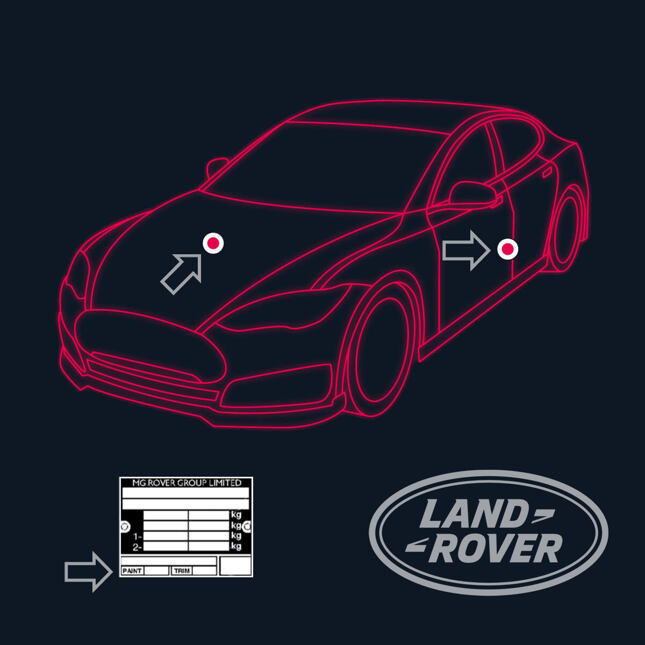 Autolak do pistole Land Rover 1EV British Racing Green #5 Satin