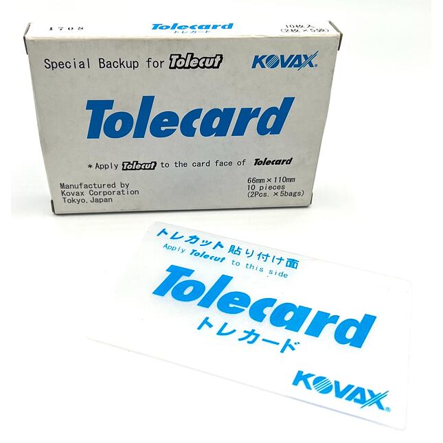 Kovax Tolecard csiszolókártya ToleCut 66x110mm formátumhoz