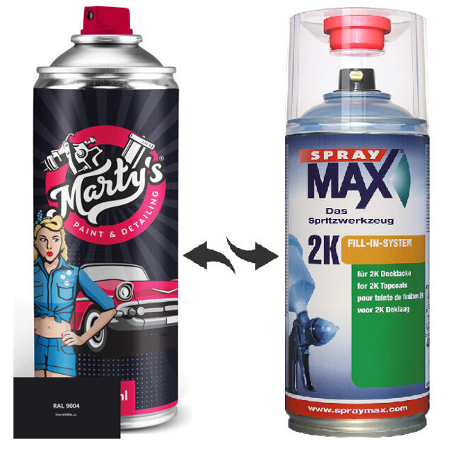 Barva ve spreji RAL 9004