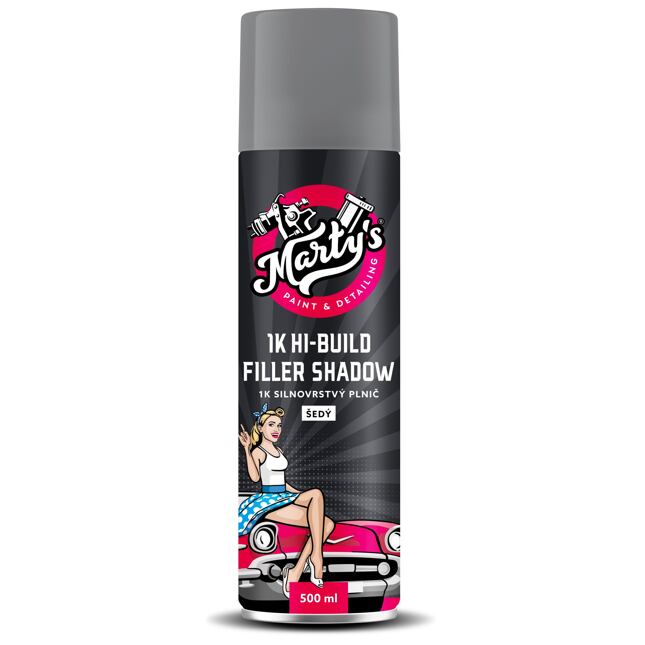 Marty's HI-BUILD Plnič ve spreji Šedý 500ml