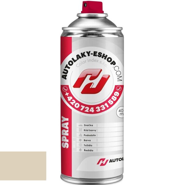 Autolak ve spreji Renault HNU BLANC IVOIRE