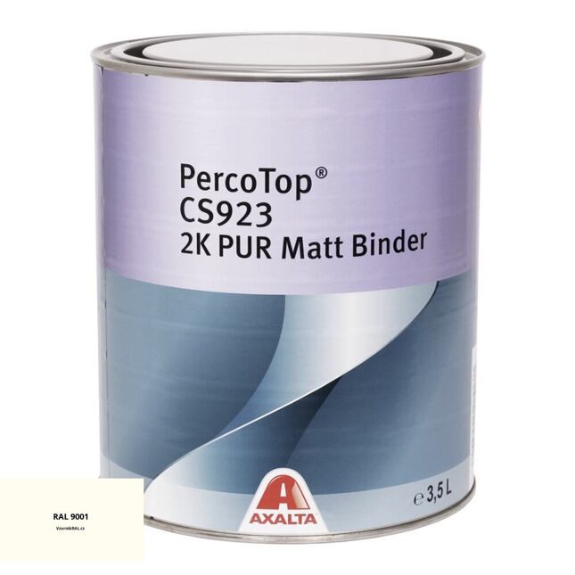 Matná polyuretanová 2K barva Axalta PercoTop MATT RAL 9001
