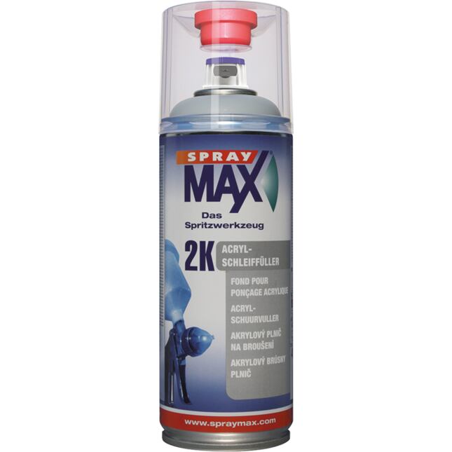 SprayMAX 2K Brousící plnič Šedý 400ml