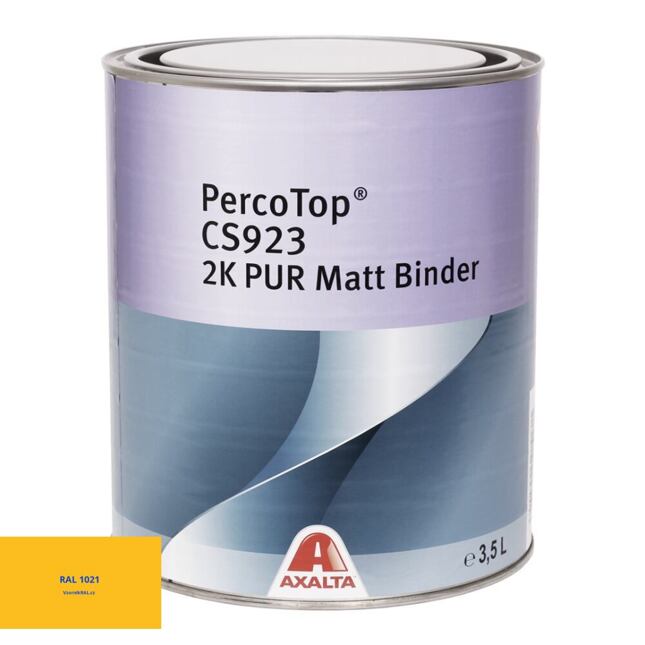 Matná polyuretanová 2K barva Axalta PercoTop MATT RAL 1021