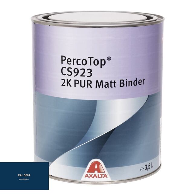 Matná polyuretanová 2K barva Axalta PercoTop MATT RAL 5001