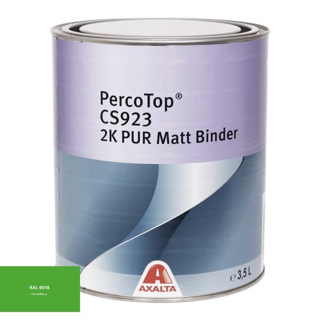 Matná polyuretanová 2K barva Axalta PercoTop MATT RAL 6018