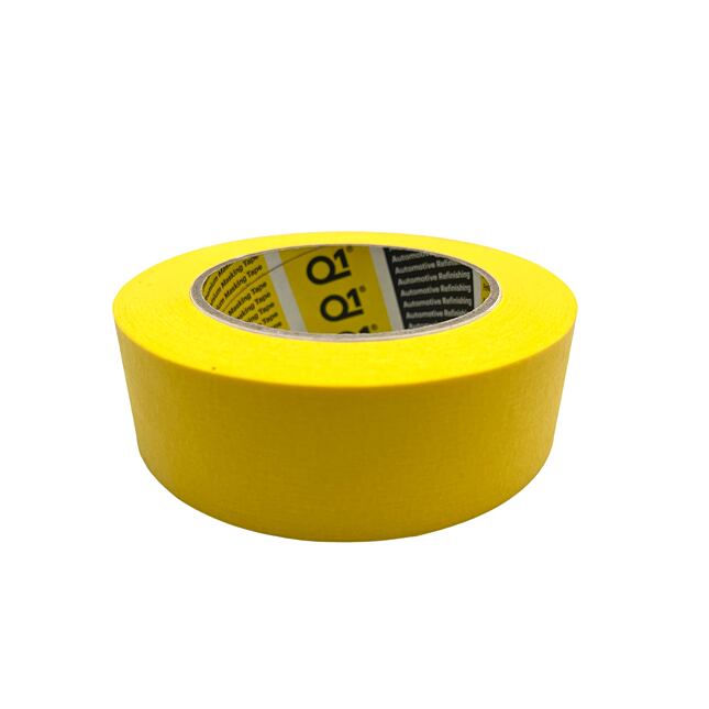 Q1 Maskovací páska Premium 36mm x 50m 110°C Žlutá