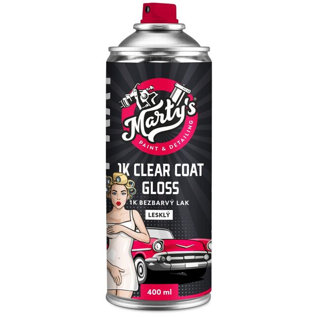 Marty's 1K Bezbarvý lak ve spreji 400ml