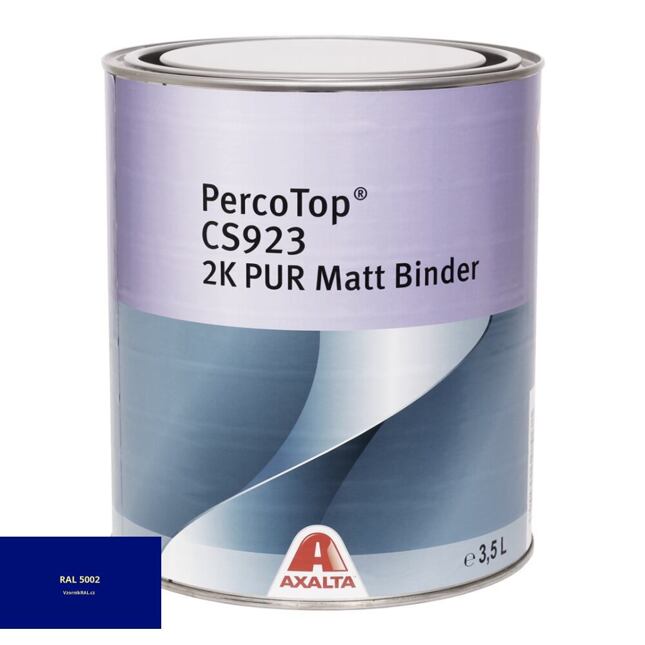 Matná polyuretanová 2K barva Axalta PercoTop MATT RAL 5002