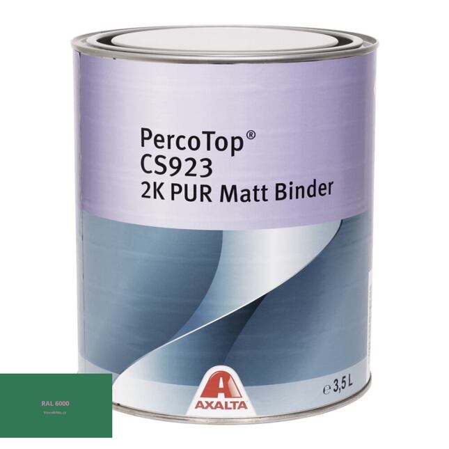 Matná polyuretanová 2K barva Axalta PercoTop MATT RAL 6000