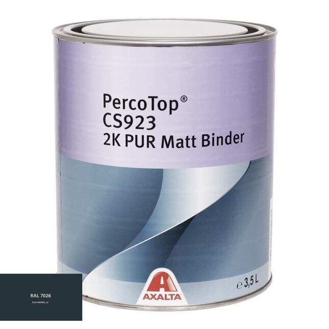 Matná polyuretanová 2K barva Axalta PercoTop MATT RAL 7026