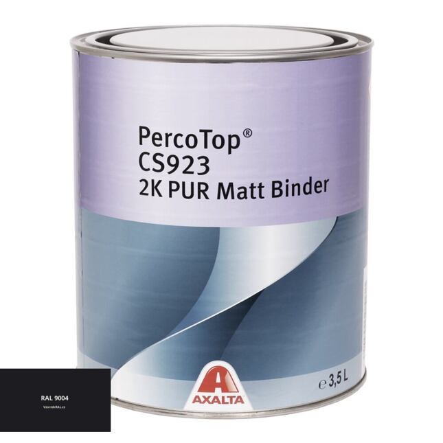 Matná polyuretanová 2K barva Axalta PercoTop MATT RAL 9004