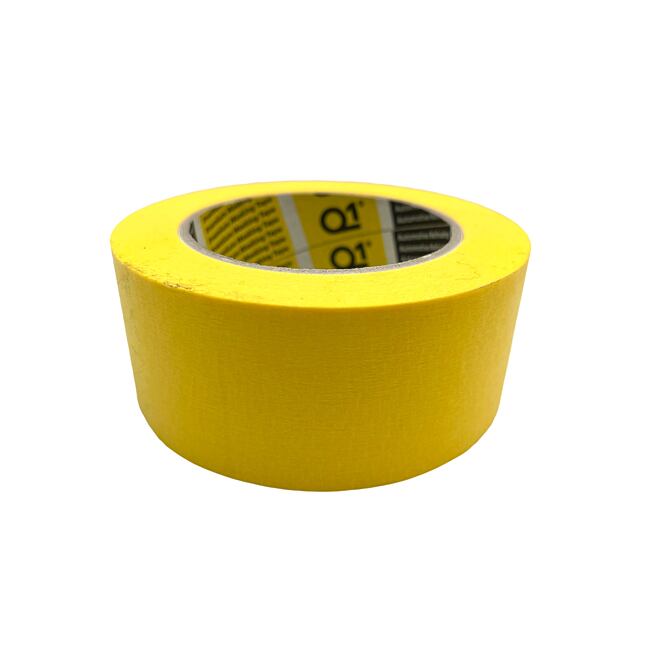 Q1 Maskovací páska Premium 48mm x 50m 110°C  Žlutá