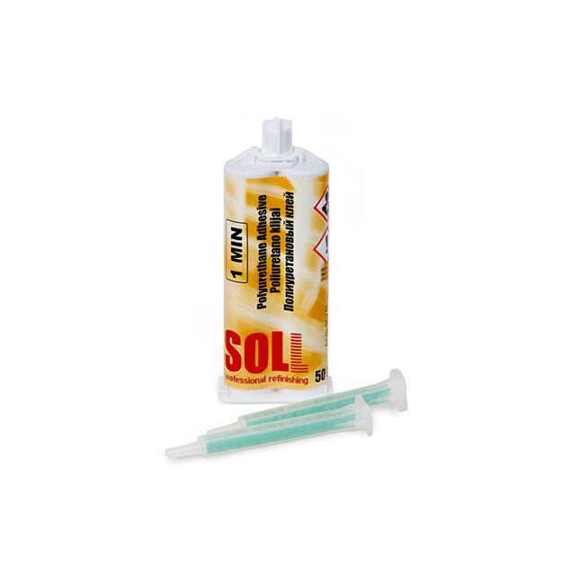 SOLL 2K PU Dvousložkové lepidlo na plasty 50 ml - 1 min - superrychlé