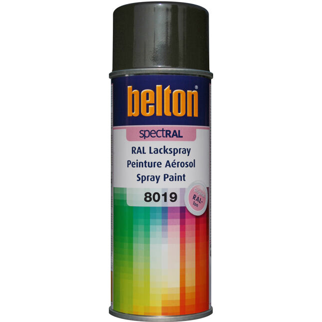 Belton Barva ve spreji RAL 8019 400ml ŠEDOHNĚDÁ