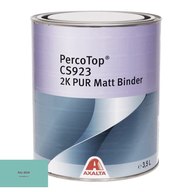 Matná polyuretanová 2K barva Axalta PercoTop MATT RAL 6034