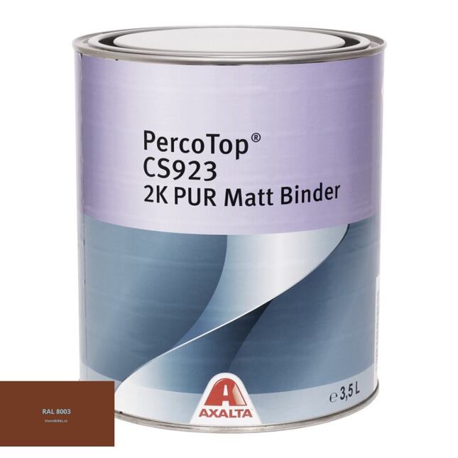 Matná polyuretanová 2K barva Axalta PercoTop MATT RAL 8003