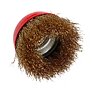 Rotační drátěný kartáč na odstranění rzi - 75mm, M14